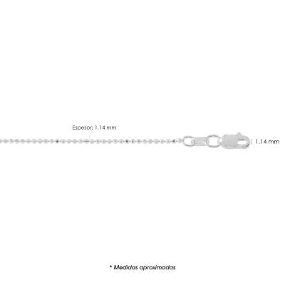 Cadena bolitas 120 diamantada