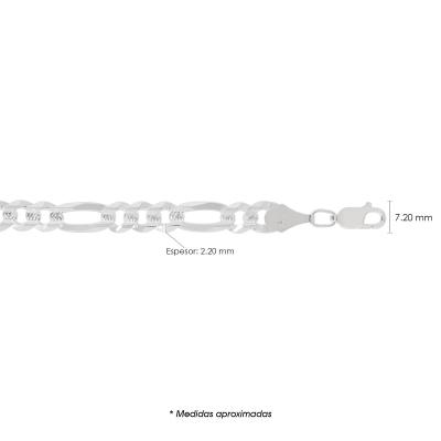 Cadena figaro cubana 180 3x1 zegrinada