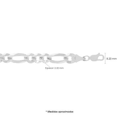 Cadena figaro cubana  200 3x1 zegrinada