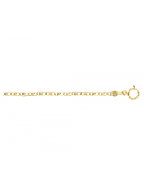 FL040ASDACO Cadena de oro 10 k florentina 40 asteriscos danesa colores D´villalpando